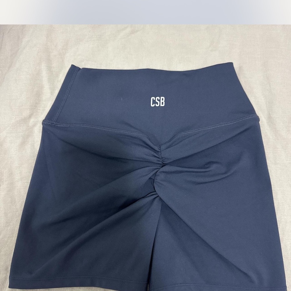 Crop Shop Boutique High-Waist Athletic Shorts with Twist Detail